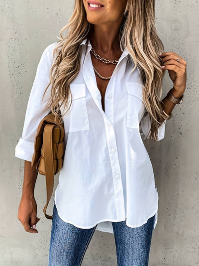 Kaitlyn - Camisa de Manga Larga con Botones