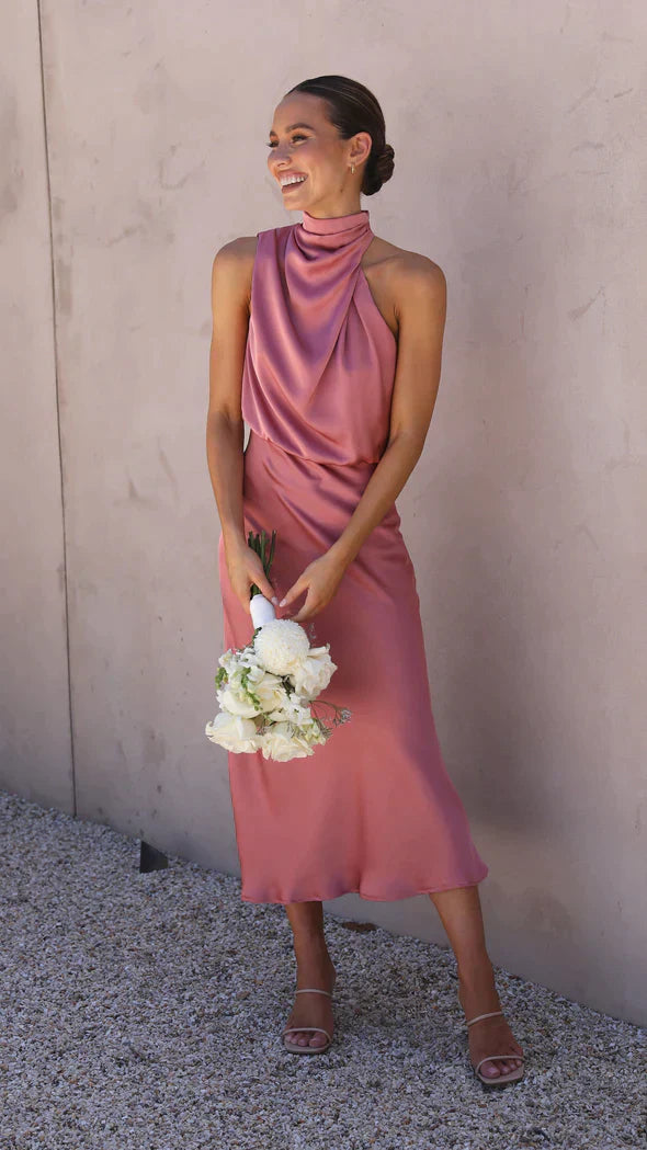 Nancy - Vestido largo y brillante para mujeres