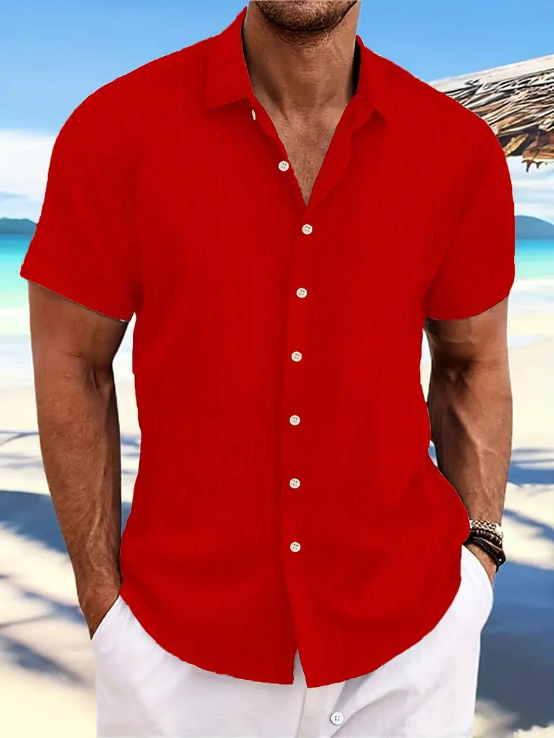 Troy - Camisa Clásica de Botones
