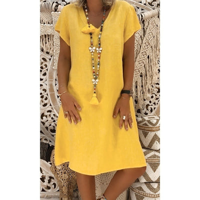 Felicia - Vestido de algodón holgado y casual
