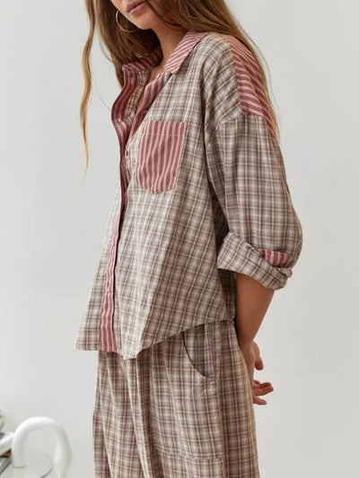Elena – Conjunto de Pijama de Dos Piezas