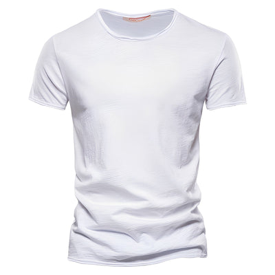 Roderick - Camiseta Casual de Manga Corta de Algodón para Hombres