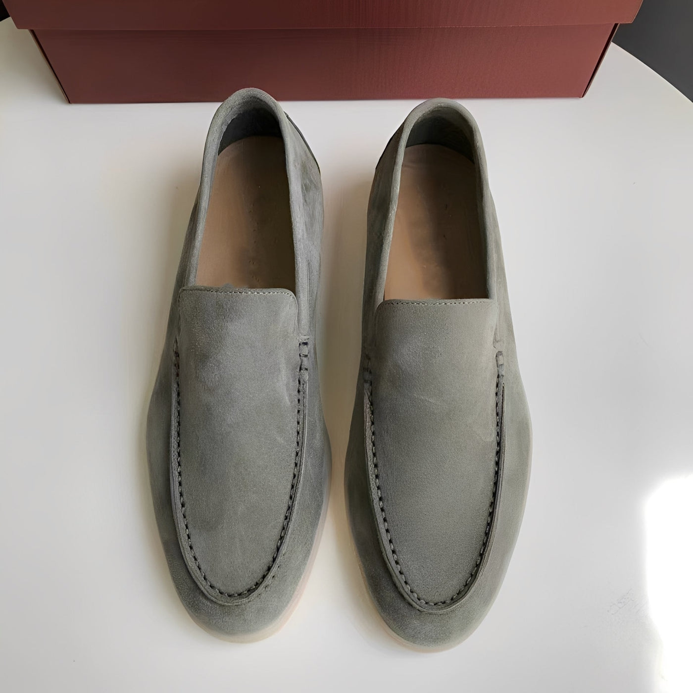 Dwayne - Elegantes mocasines de cuero planos para hombres