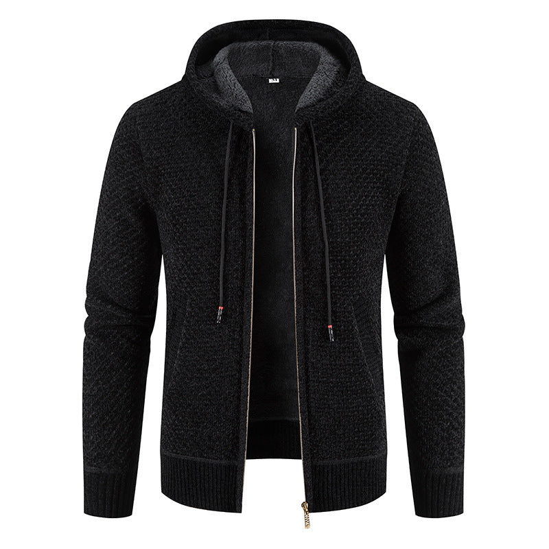 Roswell - Elegante Cardigan con Capucha para Hombres