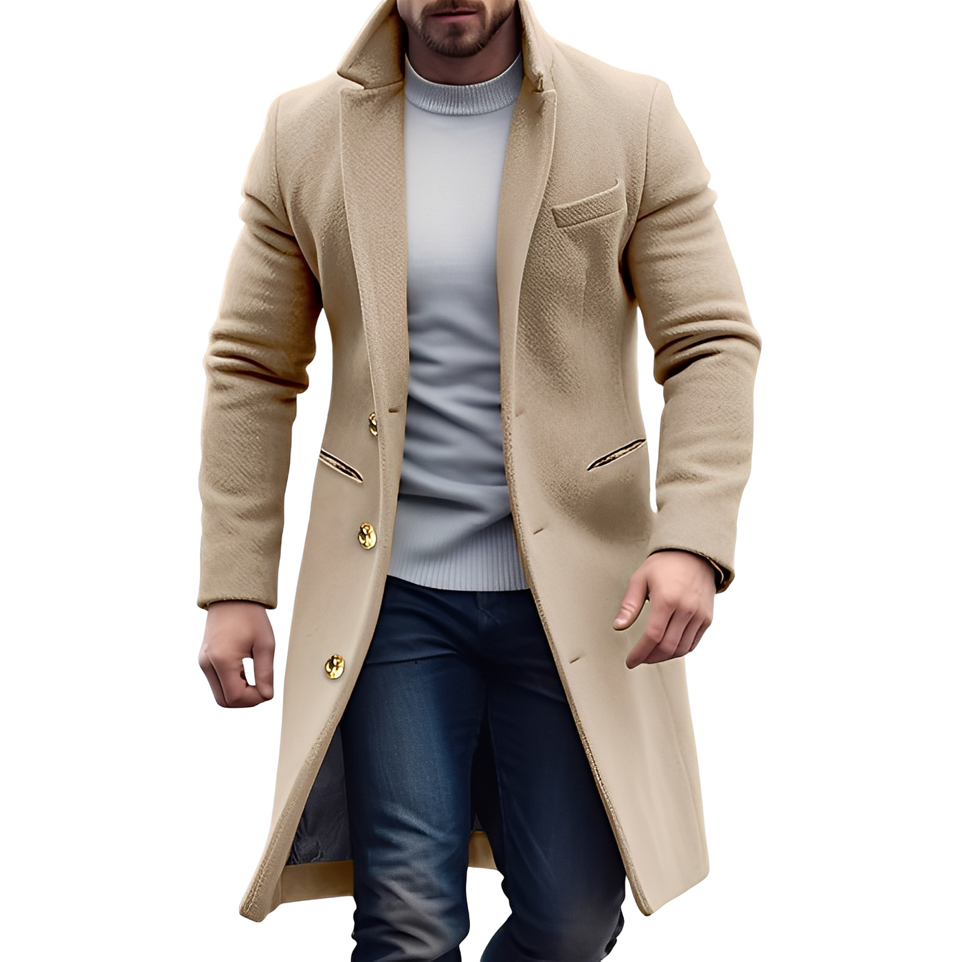 Reilly - Elegante Abrigo de Lana para Hombres