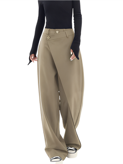 Samantha - Pantalones casuales anchos para mujer