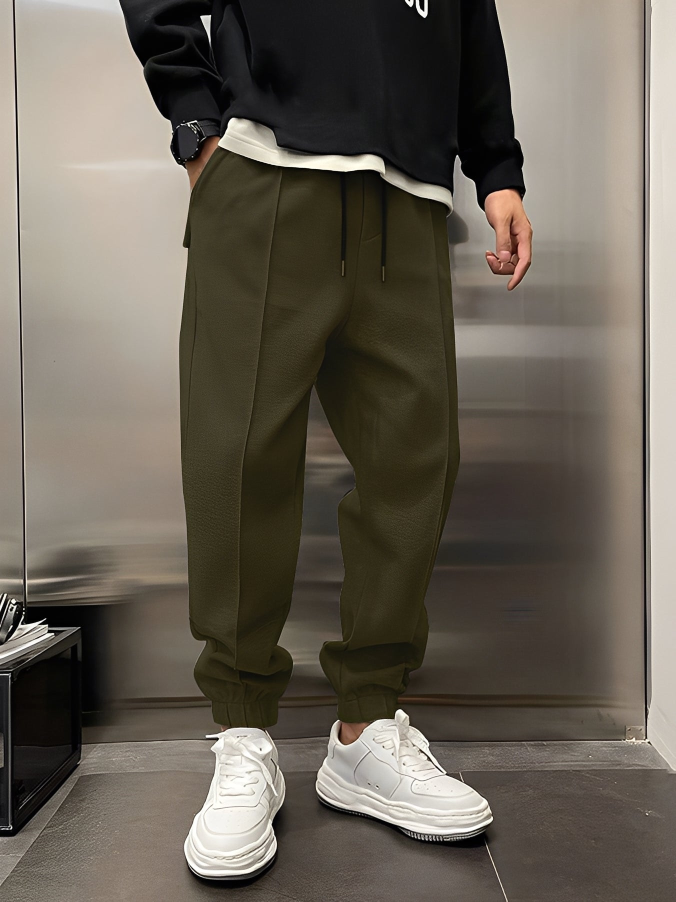 Philip - Casual, grueso, pantalón ancho para hombres