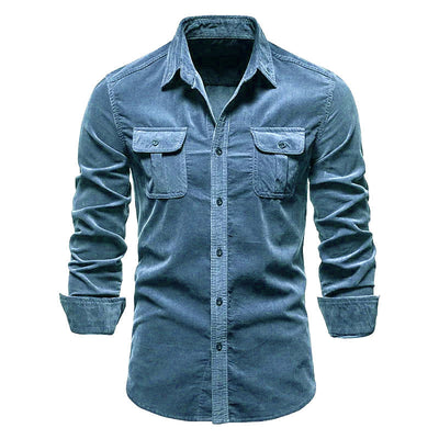 Rowen - Camisa sencilla con bolsillos para hombres