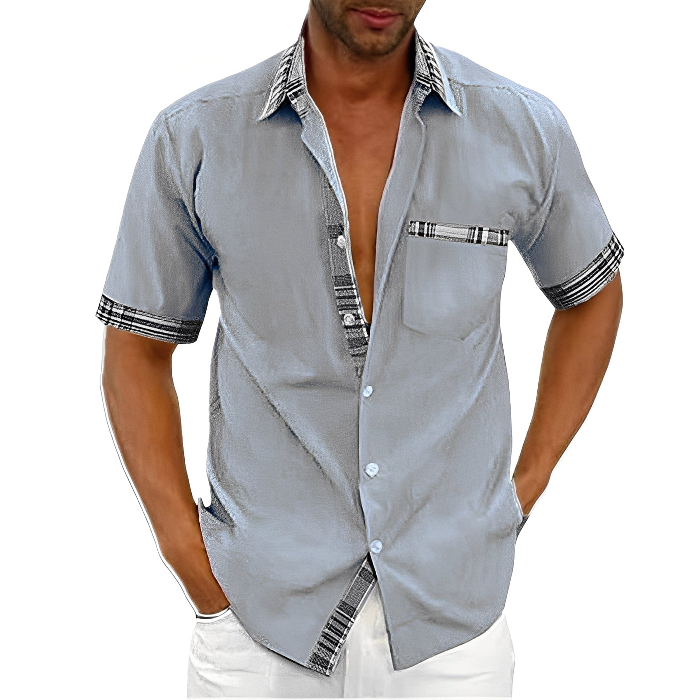 Marvin - Camisa Corta Casual para Hombres