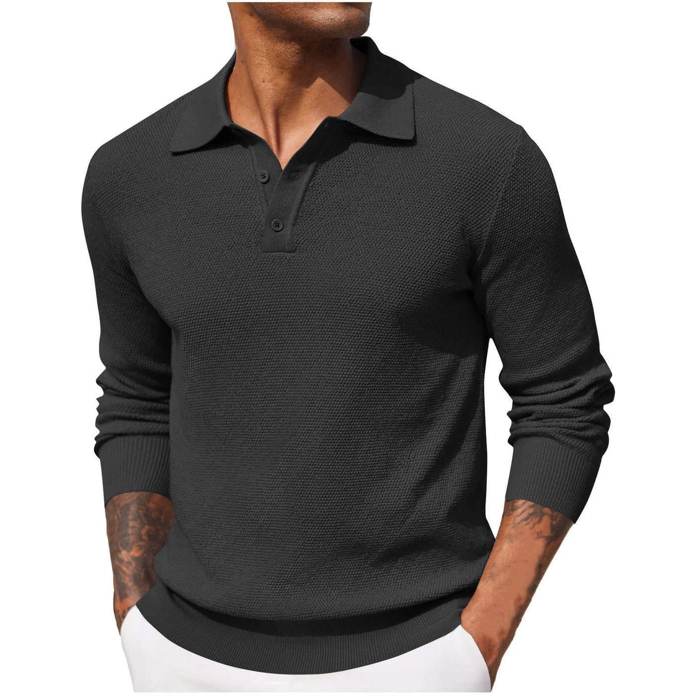 Harrison - Camisa casual de manga larga para hombre