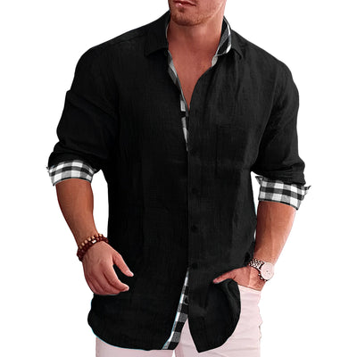 Elwood - Camisa de Manga Larga Elegante para Hombres