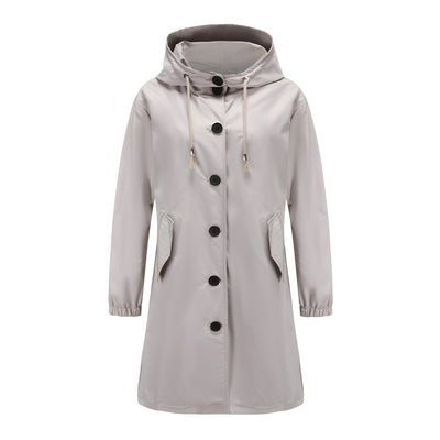 Vivyan - Chaqueta impermeable con capucha para mujeres