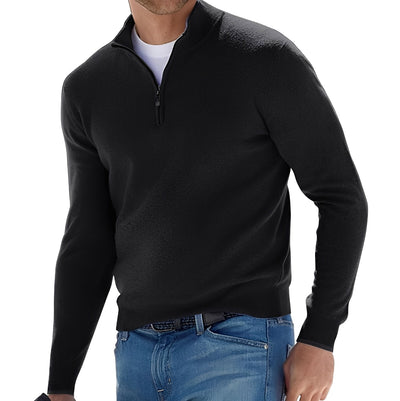 Nash - Jersey casual con cremallera para hombres