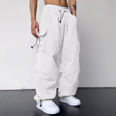 Kaleb - Elegante Pantalones Baggy Cargo para Hombres