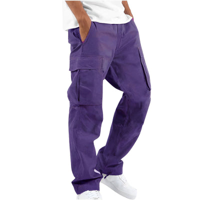Gresham - Cómodo, ancho pantalón cargo para hombres