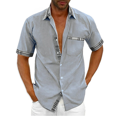 Weldon - Camisa Casual con Botones para Hombres