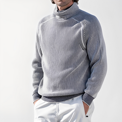 Jarrett - Suéter de casimir con cuello alto para hombres