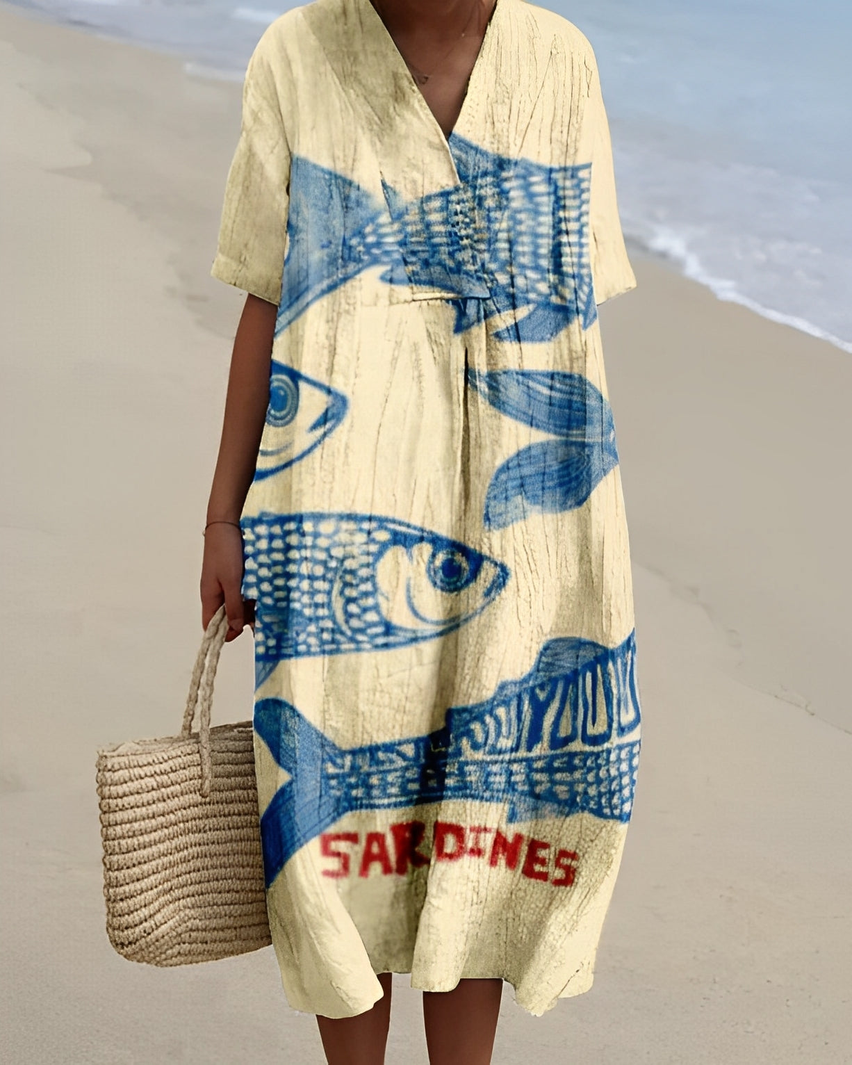 Romilly - Vestido de verano con estampado colorido para mujeres