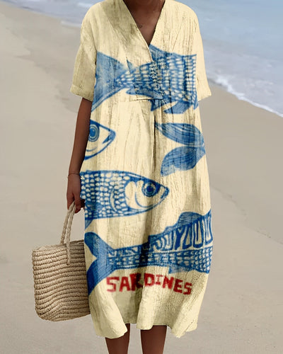 Romilly - Vestido de verano con estampado colorido para mujeres
