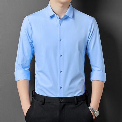 Adrian - Camisa formal elástica sencilla para hombres