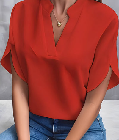 Chantelle - Blusa sencilla con cuello en V para mujeres