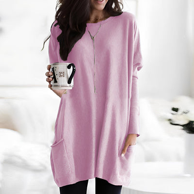 Cheyenne - Camiseta de manga larga holgada y casual para mujer