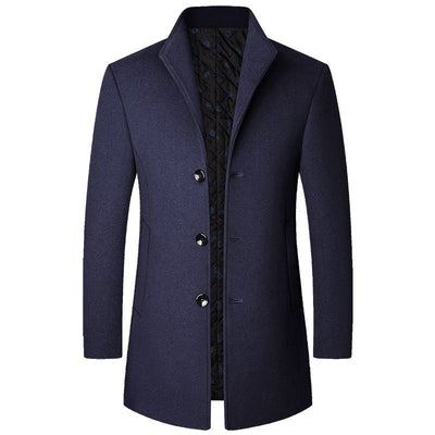 Colson - Elegante abrigo largo de lana para hombres