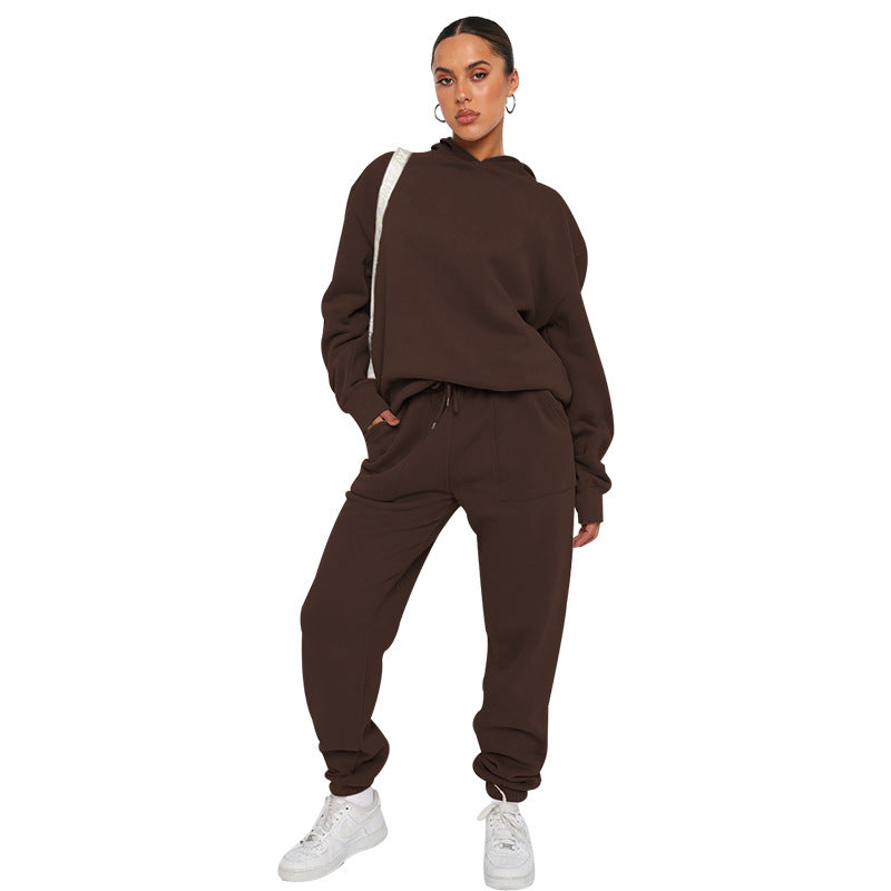 Minerva - Conjunto de chándal casual con capucha para mujeres