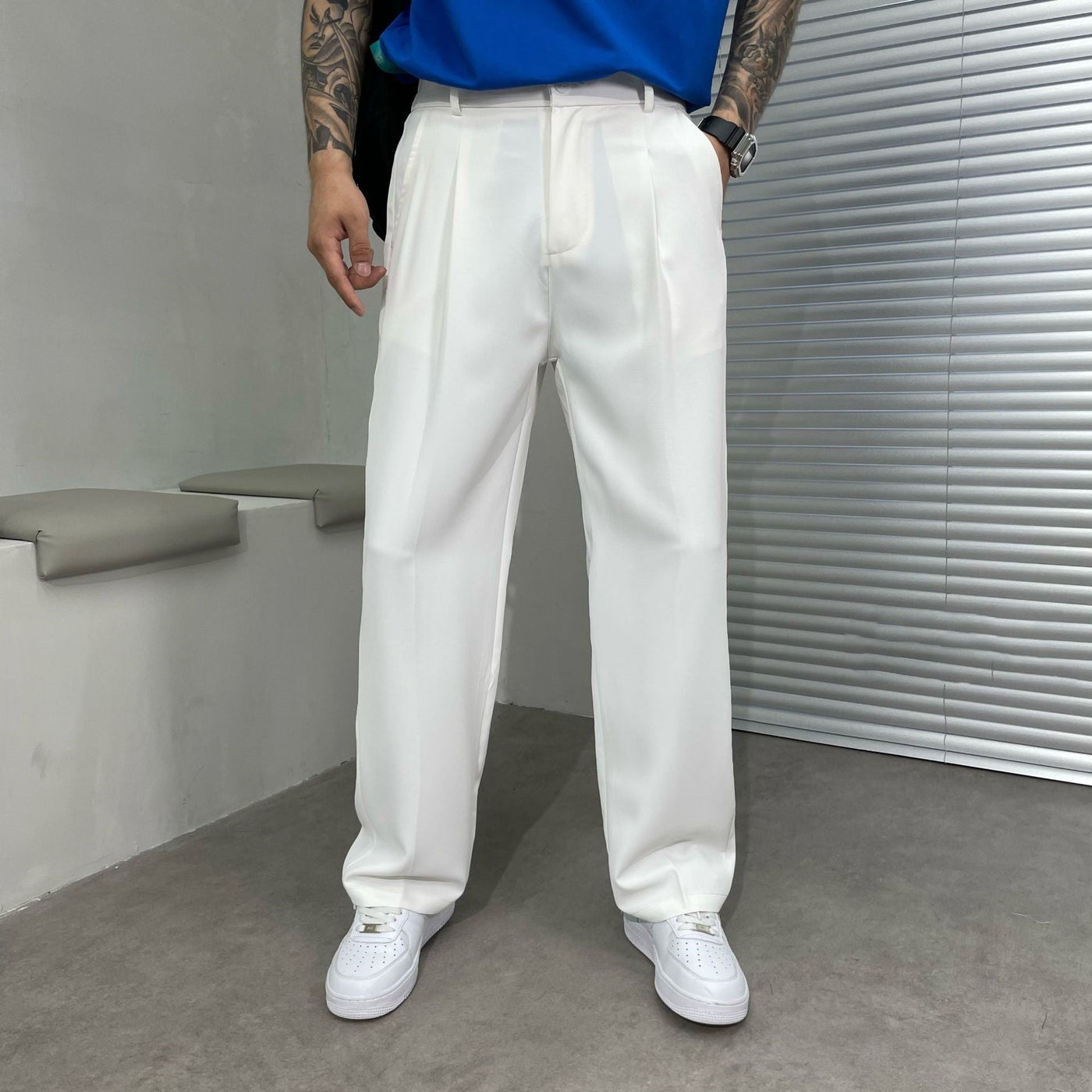 Jones - Cómodo pantalón casual para hombre de ajuste suelto