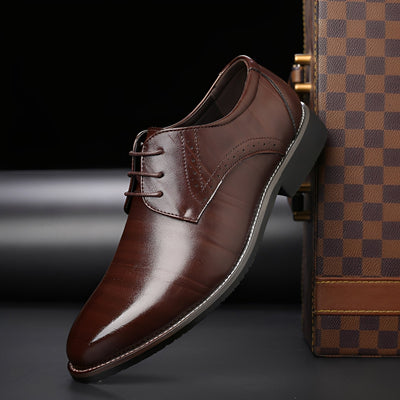 Desmond - Zapatos de cuero formales con detalles brogue para hombres