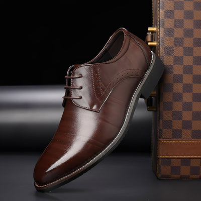 Beckham - Zapatos de cordones formales en estilo brogue para hombres
