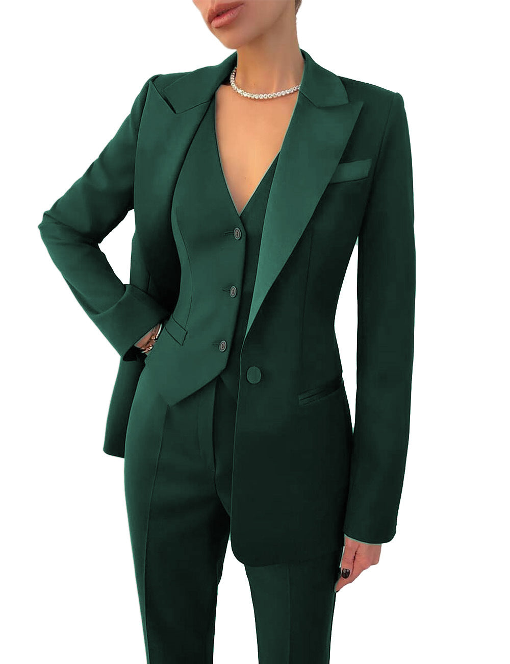 Keanna - Conjunto formal de negocios de tres piezas para mujeres