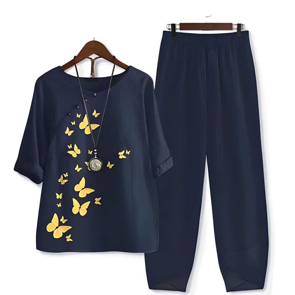 Racheal - Conjunto Floral Casual para Mujeres