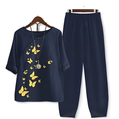 Racheal - Conjunto Floral Casual para Mujeres