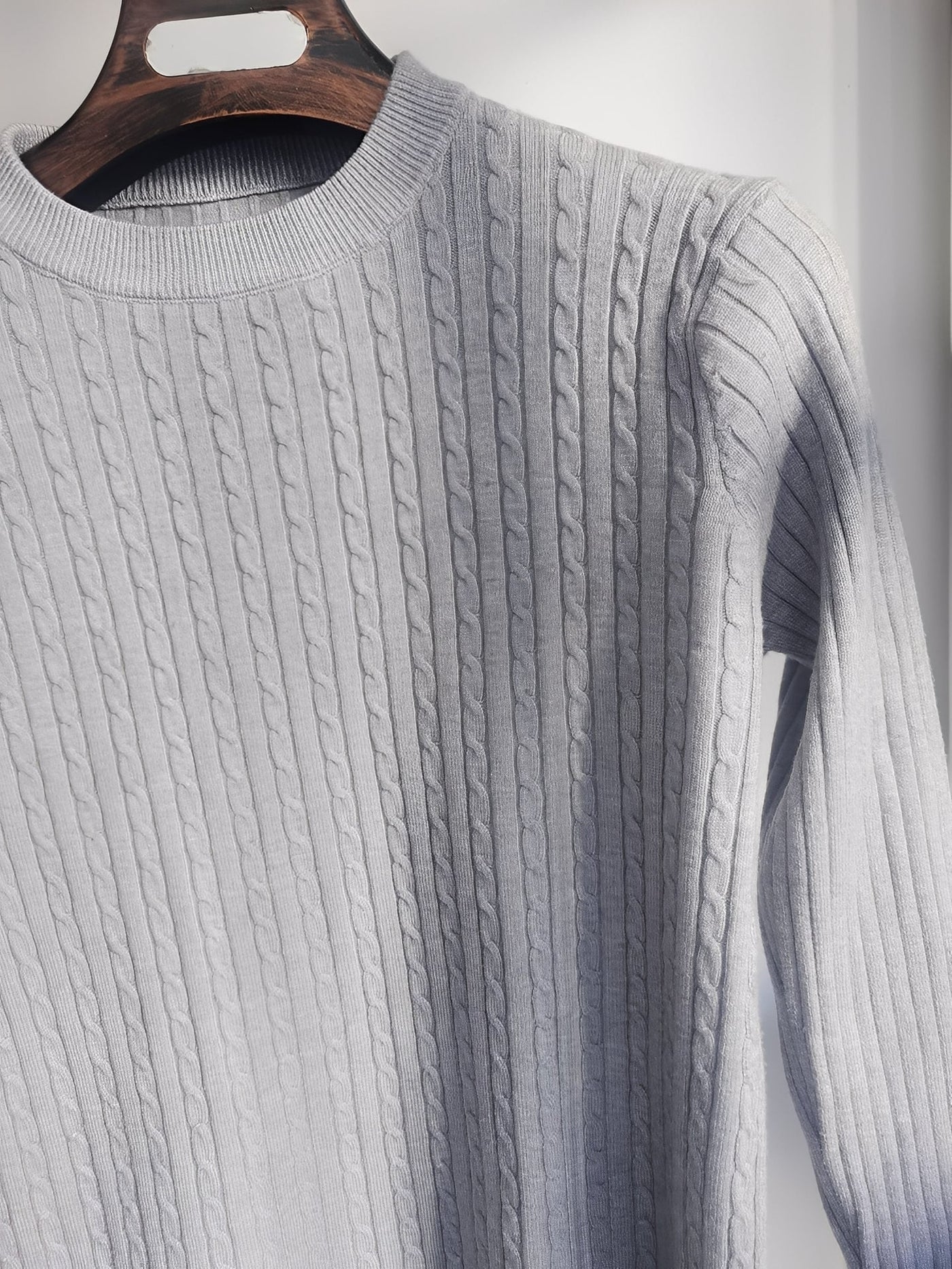 Romilly - Casual, ajustado suéter de punto para hombres