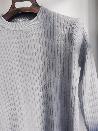 Romilly - Casual, ajustado suéter de punto para hombres