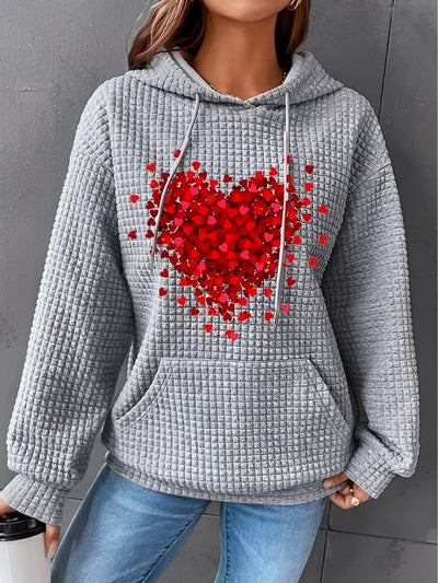 Berenice - Sudadera con capucha impresa y cálida para mujeres