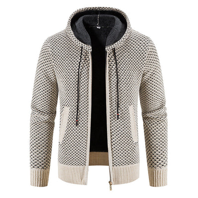 Roswell - Elegante Cardigan con Capucha para Hombres