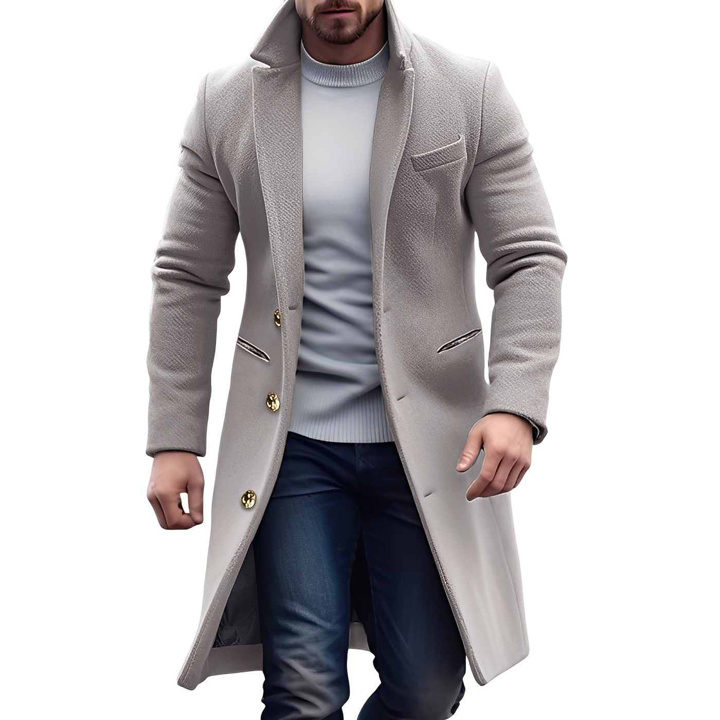 Reilly - Elegante Abrigo de Lana para Hombres