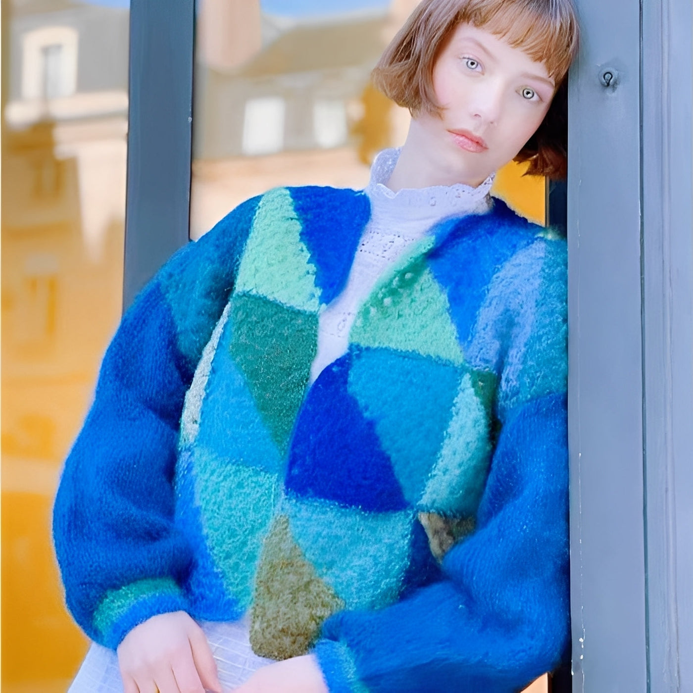 Luna - Suéter cálido con colores en contraste para mujeres