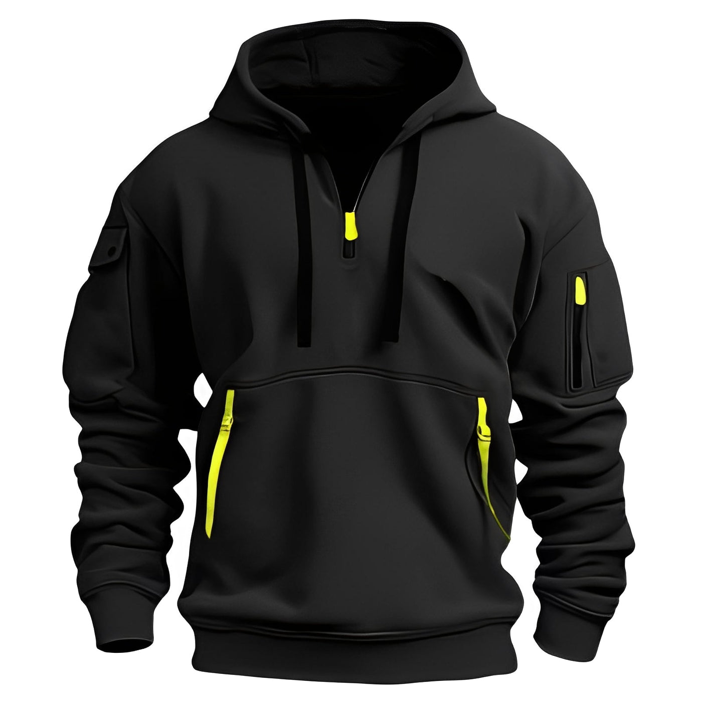 Burton - Suelto Hoodie con media cremallera para hombres