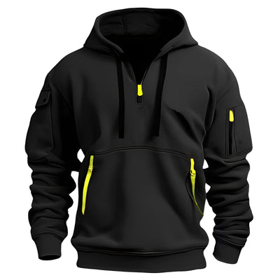 Burton - Suelto Hoodie con media cremallera para hombres