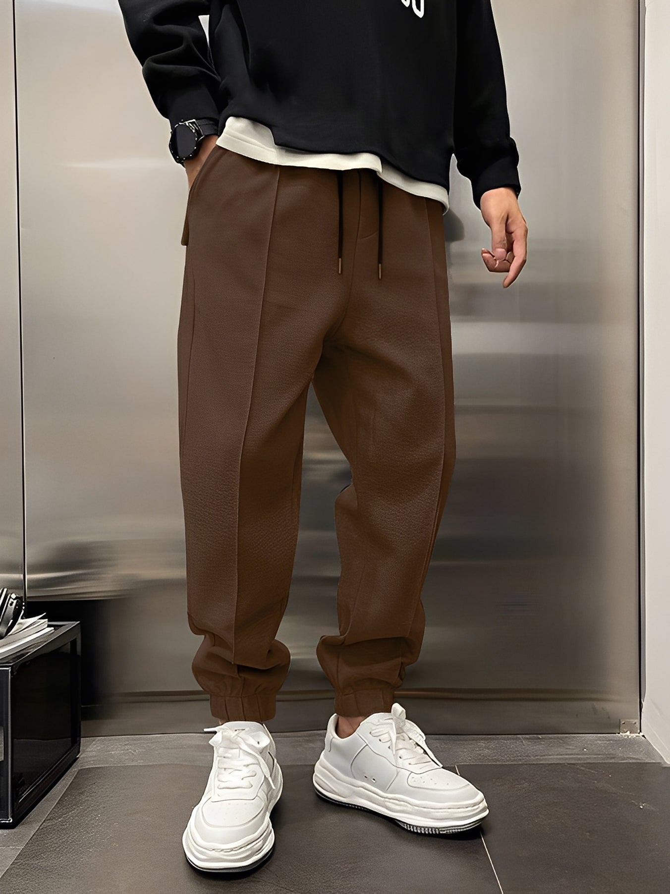 Philip - Casual, grueso, pantalón ancho para hombres
