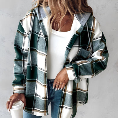 Briana - Casual, cálida chaqueta con capucha para mujeres