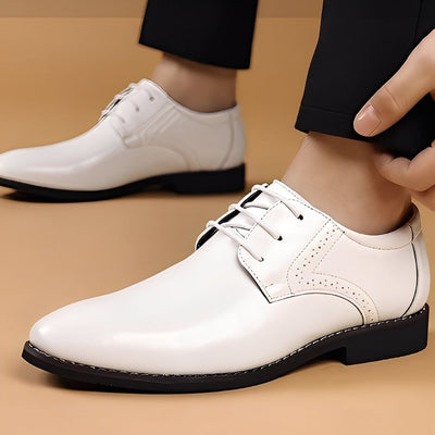 Kendrick - Clásicos formales zapatos de cuero para hombres