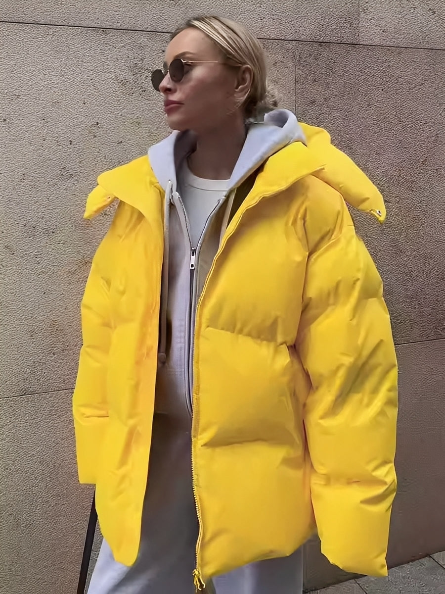 Loreen - Chaqueta acolchada, cálida y suelta para mujeres