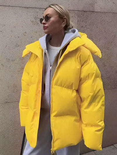 Loreen - Chaqueta acolchada, cálida y suelta para mujeres