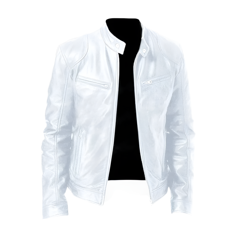 Evan - Chaqueta de Cuero Casual Elegante y Estilosa