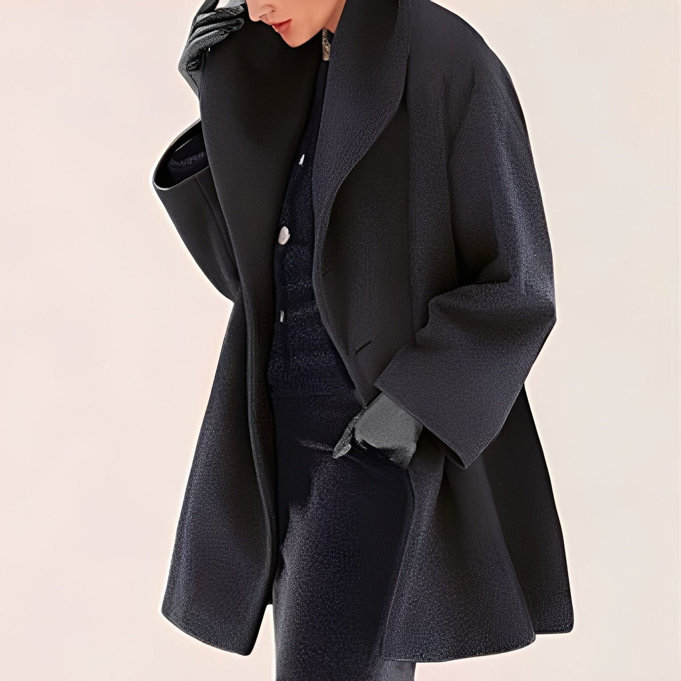 Dannie - Elegante capa de lana para mujer