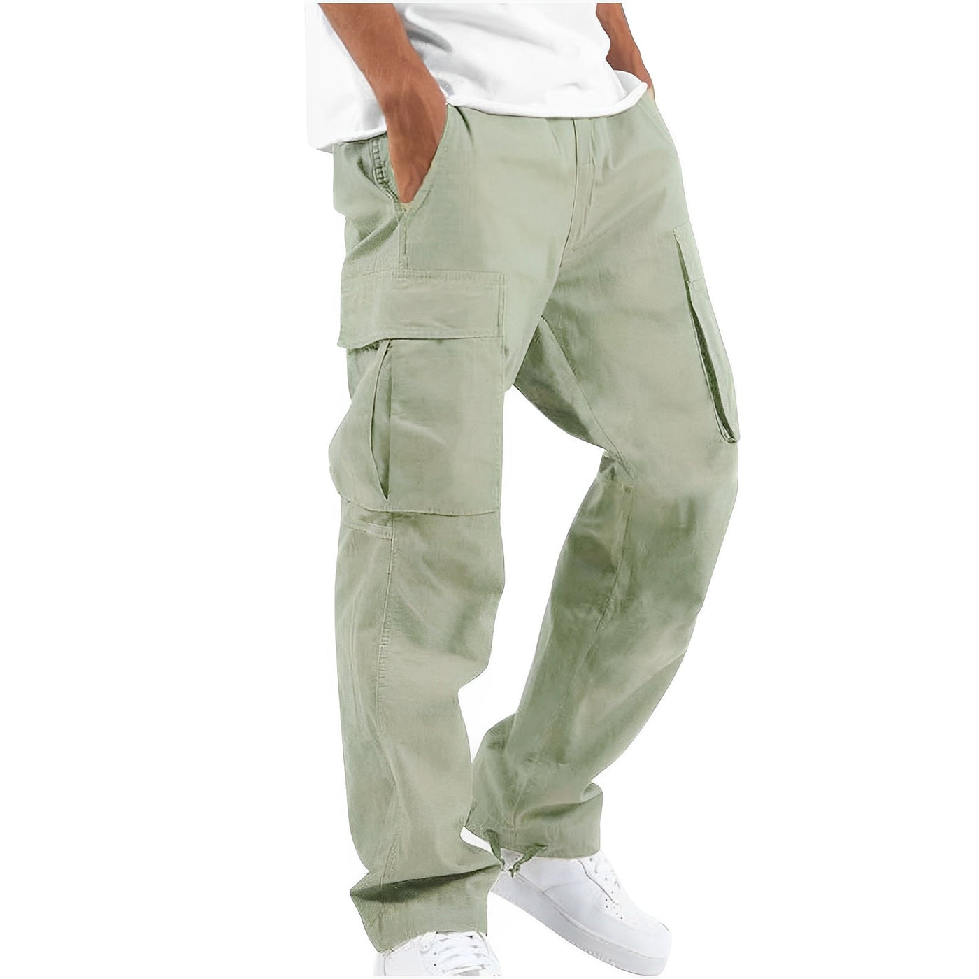 Gresham - Cómodo, ancho pantalón cargo para hombres